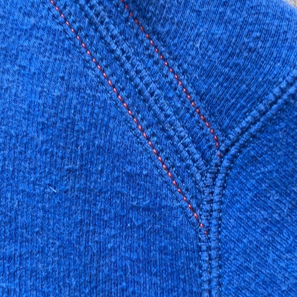 Tommy Bahama Reversible 1/4 Zip Sweater 100% Cotton Pullover Royal Blue/Gray XL - Picture 10 of 16